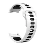 Two Color Stripes Reverse Buckle Silicone Watch Band - Image 6