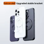 Matte Magsafe Magnetic Phone Case with Trolley Holder, For iPhone 16 Pro Max, For iPhone 16 Pro, For iPhone 16 - Image 2