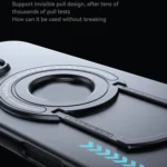 Matte Magsafe Magnetic Phone Case with Trolley Holder, For iPhone 16 Pro Max, For iPhone 16 Pro, For iPhone 16 - Image 4