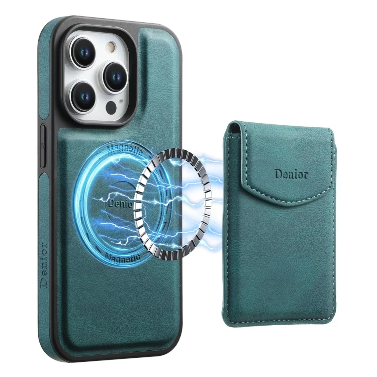 Denior D19 Skin Feel MagSafe Detachable Card Slot Phone Case, For iPhone 13 Pro, For iPhone 12 / 12 Pro, For iPhone 12 Pro Max