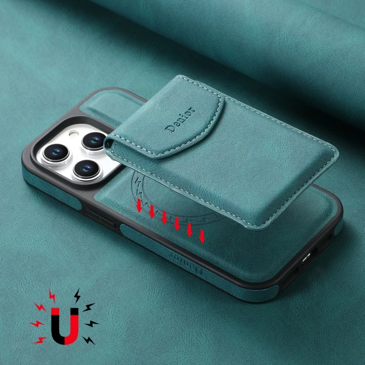 EDA006997413A_2.webp Denior D19 Skin Feel MagSafe Detachable Card Slot Phone Case, For iPhone 13 Pro, For iPhone 12 / 12 Pro, For iPhone 12 Pro Max - Image 3