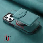 Denior D20 Skin Feel MagSafe Holder Detachable Card Slot Phone Case, For iPhone 13 Pro, For iPhone 12 / 12 Pro, For iPhone 12 Pro Max - Image 3