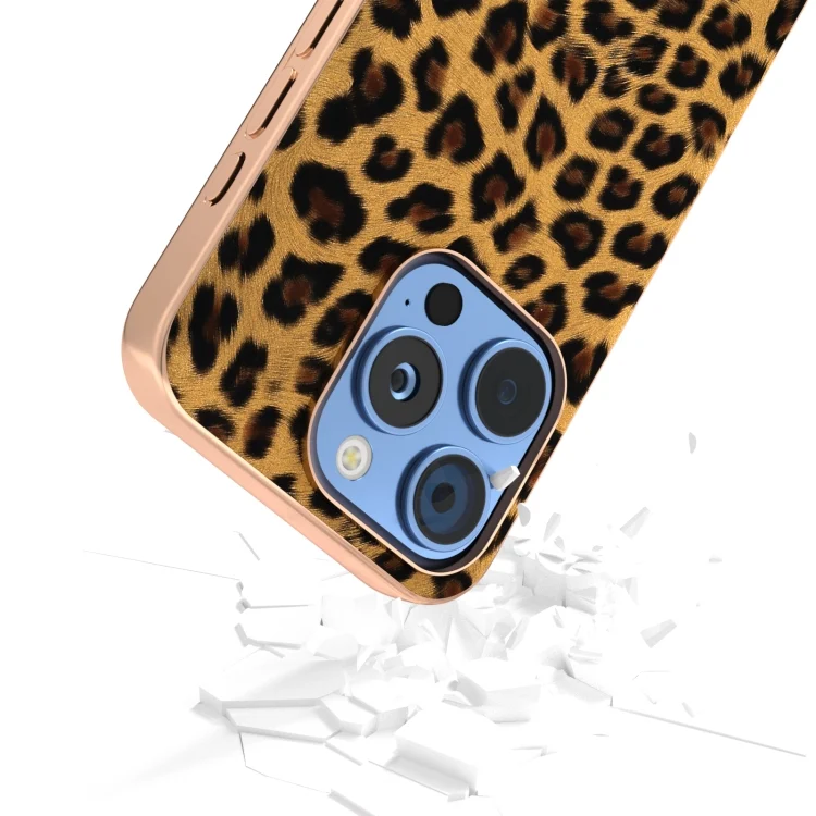 EDA006998104A_3.webp Nano Plating Leopard Print Phone Case, For iPhone 16 Pro Max, For iPhone 16 Pro, For iPhone 16 Plus, For iPhone 16 - Image 4