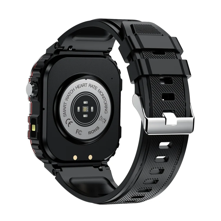 EDA006998701A_2.webp G45 2.01 inch Screen Silicone Strap 10m Waterproof Smart Watch, Support Flashlight / Bluetooth Call / HRV - Image 3