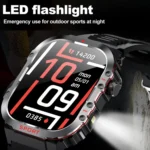 G45 2.01 inch Screen Silicone Strap 10m Waterproof Smart Watch, Support Flashlight / Bluetooth Call / HRV - Image 5