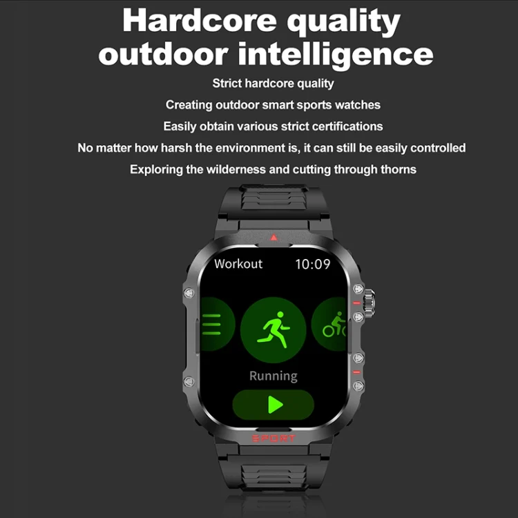 EDA006998701A_7.webp G45 2.01 inch Screen Silicone Strap 10m Waterproof Smart Watch, Support Flashlight / Bluetooth Call / HRV - Image 8