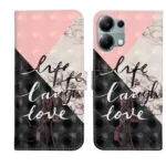 Oil Embossed 3D Drawing Leather Phone Case, For Redmi Note 13 Pro 4G, For Redmi Note 13 4G