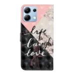 Oil Embossed 3D Drawing Leather Phone Case, For Redmi Note 14 4G 163.25mm, For Redmi 14C 4G - Image 4