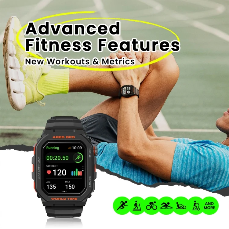 EDA0070014_B5.webp Zeblaze Ares GPS Rugged GPS Smart Watch, Support Heart Rate / Pulse Ox Blood Oxygen - Image 6