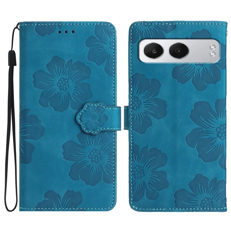 Flower Embossing Pattern Leather Phone Case, For OnePlus Nord 4