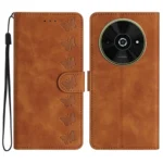 Seven Butterflies Embossed Leather Phone Case, For Xiaomi Poco C61, For Xiaomi Poco X6