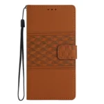 Diamond Embossed Skin Feel Leather Phone Case, For Xiaomi Poco C61, For Xiaomi Poco X6 - Image 2
