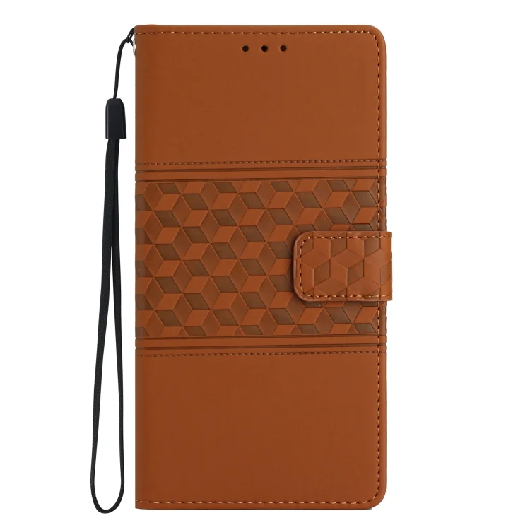 EDA007007602A_1.webp Diamond Embossed Skin Feel Leather Phone Case, For Xiaomi Poco C61, For Xiaomi Poco X6 - Image 2