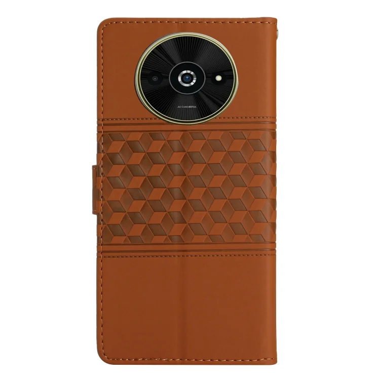 EDA007007602A_2.webp Diamond Embossed Skin Feel Leather Phone Case, For Xiaomi Poco C61, For Xiaomi Poco X6 - Image 3