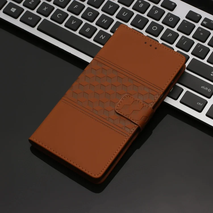 EDA007007604A_1.webp Diamond Embossed Skin Feel Leather Phone Case, For Xiaomi 14T Pro, For Xiaomi 14T, For Xiaomi Poco F6 Pro - Image 2
