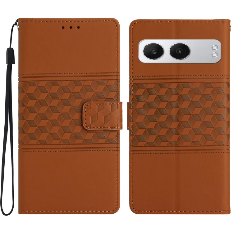 Diamond Embossed Skin Feel Leather Phone Case, For OnePlus Nord 4