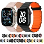 Tri-beads Magnetic Hoop Silicone Watch Band, For Apple Watch Series 3 38mm - Image 2