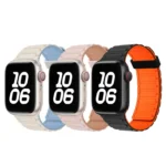 Tri-beads Magnetic Hoop Silicone Watch Band, For Apple Watch Series 3 38mm - Image 3