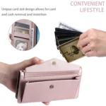 Wallet Multi-card Slot Leather Phone Case with Lanyard - Image 6