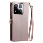 Wallet Multi-card Slot Leather Phone Case with Lanyard, For Xiaomi 15 Pro, For Xiaomi 15, For Xiaomi 14T Pro, For Xiaomi 14T - Image 3