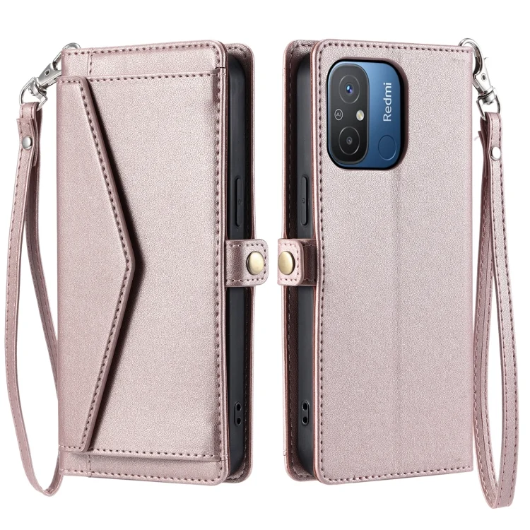 Wallet Multi-card Slot Leather Phone Case with Lanyard