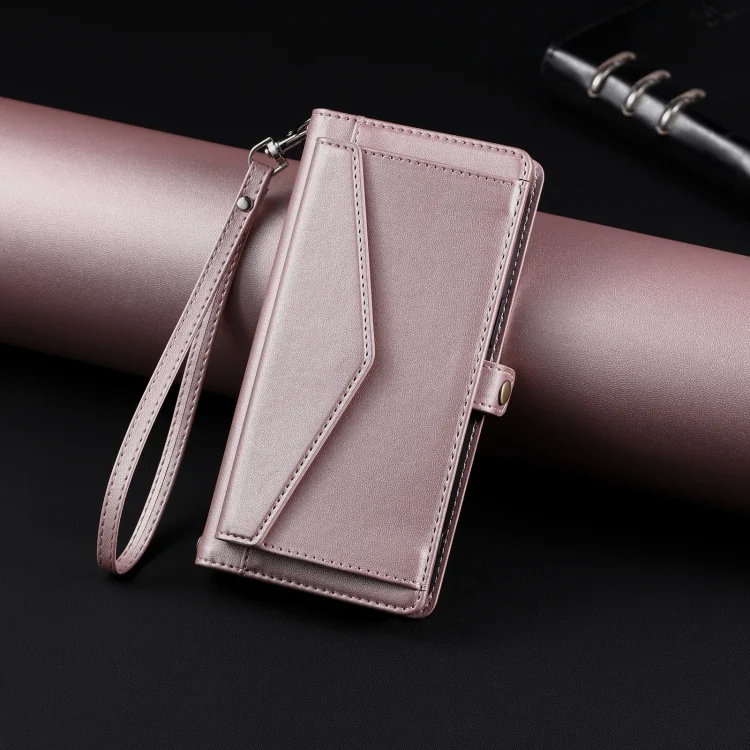 EDA007024504A_1.webp Wallet Multi-card Slot Leather Phone Case with Lanyard - Image 2