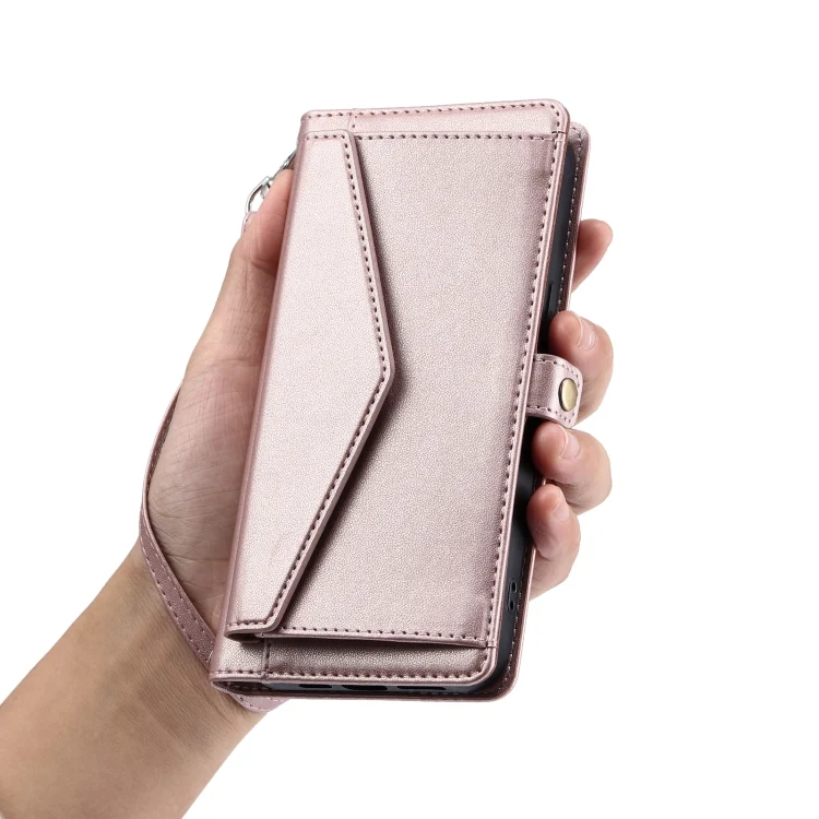 EDA007024504A_7.webp Wallet Multi-card Slot Leather Phone Case with Lanyard - Image 8