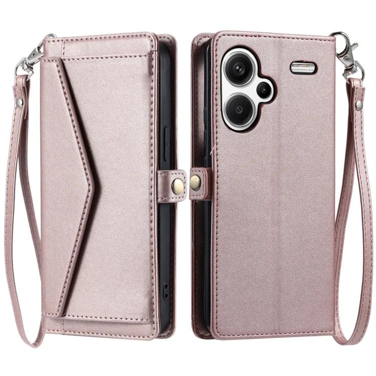 Wallet Multi-card Slot Leather Phone Case with Lanyard