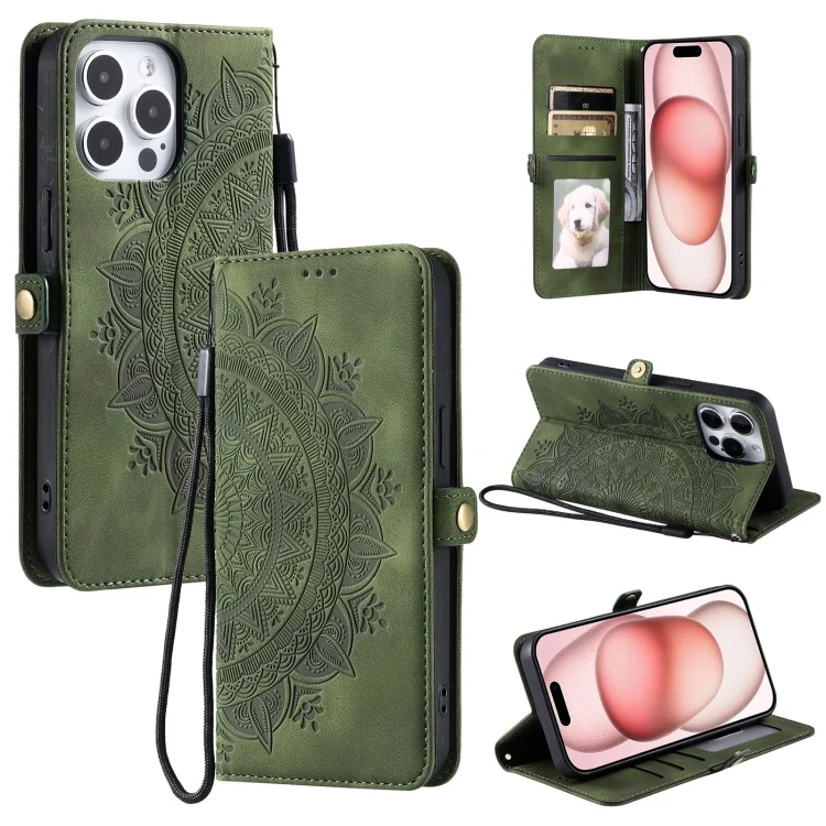 Skin Feel Totem Embossed Leather Phone Case