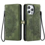Skin Feel Totem Embossed Leather Phone Case - Image 3