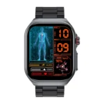 ET585 2.04 inch Steel Strap IP68 Waterproof Smart Watch, Support ECG / Blood Composition Measurement - Image 2