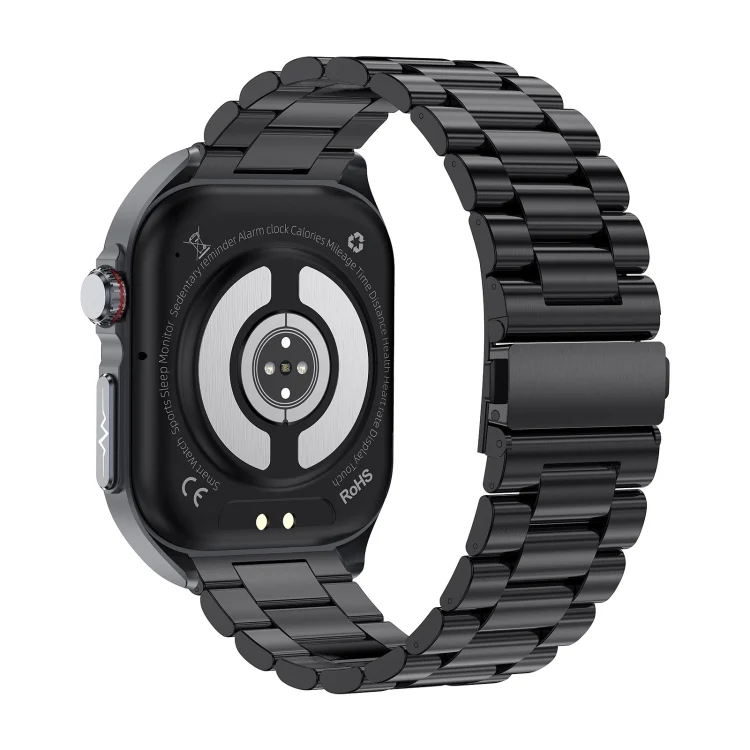 EDA007038601A_2.webp ET585 2.04 inch Steel Strap IP68 Waterproof Smart Watch, Support ECG / Blood Composition Measurement - Image 3