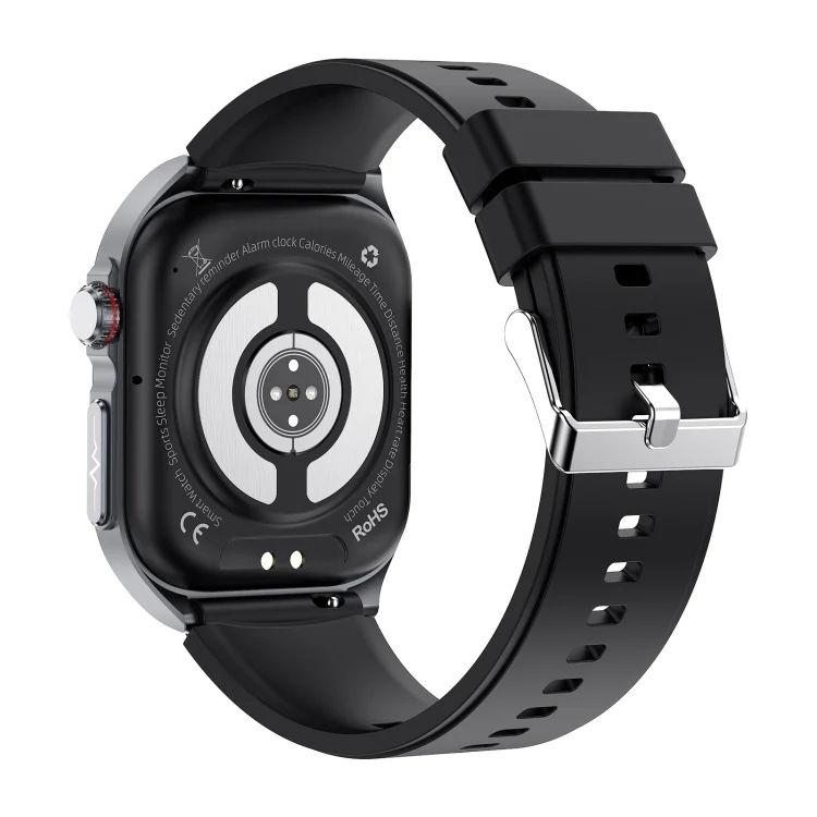EDA007038701A_2.webp ET585 2.04 inch Silicone Strap IP68 Waterproof Smart Watch, Support ECG / Blood Composition Measurement - Image 22