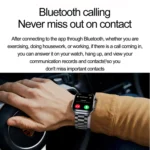 ET585 2.04 inch Silicone Strap IP68 Waterproof Smart Watch, Support ECG / Blood Composition Measurement - Image 16