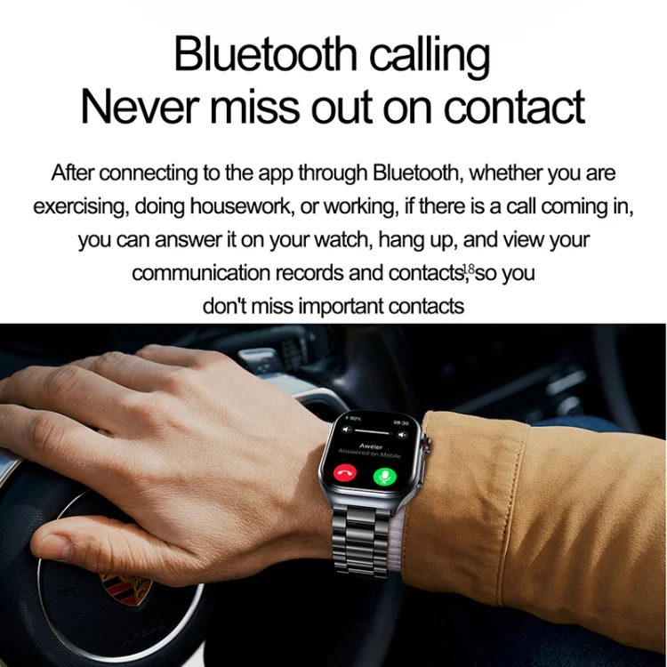 EDA0070387_B15.webp ET585 2.04 inch Silicone Strap IP68 Waterproof Smart Watch, Support ECG / Blood Composition Measurement - Image 16