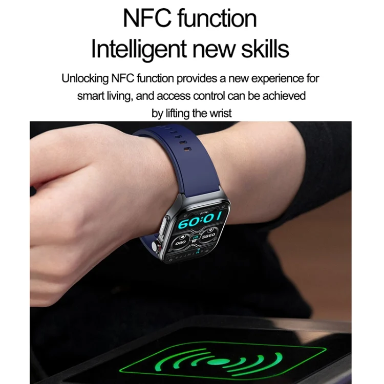EDA0070387_B18.webp ET585 2.04 inch Silicone Strap IP68 Waterproof Smart Watch, Support ECG / Blood Composition Measurement - Image 19