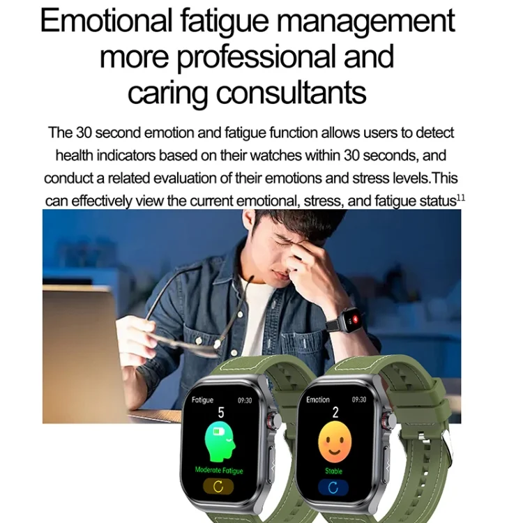 EDA0070388_B10.webp ET585 2.04 inch Nylon Strap IP68 Waterproof Smart Watch, Support ECG / Blood Composition Measurement - Image 11