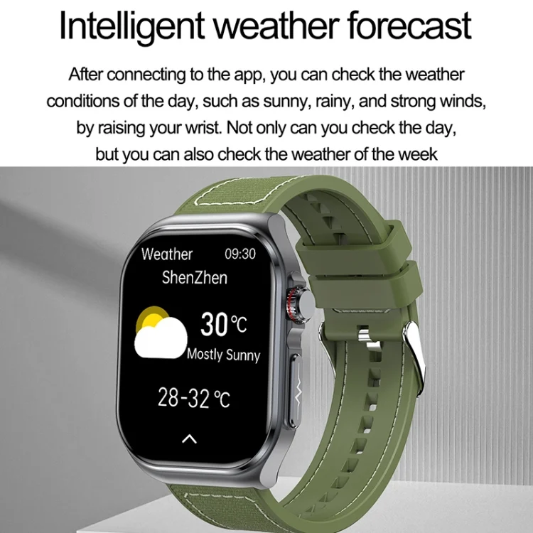 EDA0070388_B16.webp ET585 2.04 inch Nylon Strap IP68 Waterproof Smart Watch, Support ECG / Blood Composition Measurement - Image 17