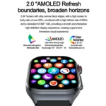 ET585 2.04 inch Nylon Strap IP68 Waterproof Smart Watch, Support ECG / Blood Composition Measurement - Image 3