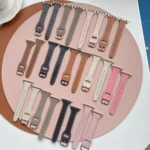 T-shaped Starry Sky Style Litchi Texture Genuine Leather Watch Band - Image 3