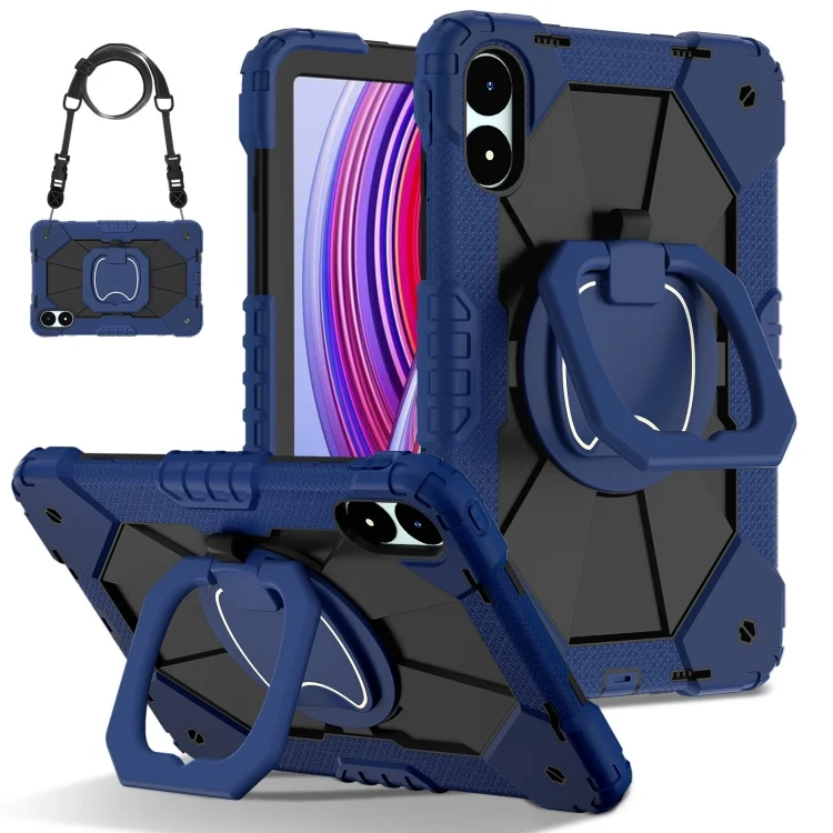 Contrast Color Robot Silicone Hybrid PC Tablet Case, For Xiaomi Poco Pad 12.1