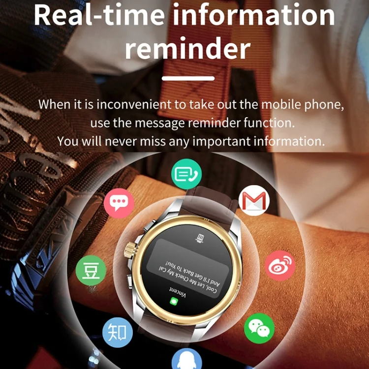 EDA0070445_B6.webp KC83 1.43 inch 1ATM Waterproof Smart Watch, Support Sedentary Reminder / Sleep Monitoring - Image 7