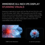 ALLDOCUBE iPlay 60 Mini Pro 4G LTE Tablet, 8.4 inch Android 14 MTK Helio G99 Octa Core - Image 6