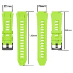 Sports Style Steel Buckle Silicone Watch Band - Image 4