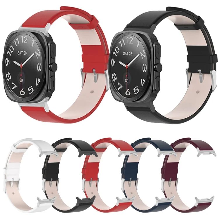 EDA0070498_B1.webp Stainless Steel Silver Buckle Leather Watch Band - Image 2