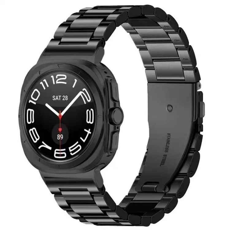 Three Beads Stainless Steel Watch Band