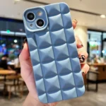 3D Grid TPU Phone Case, For iPhone 15 Plus, For iPhone 15, For iPhone 14 Plus
