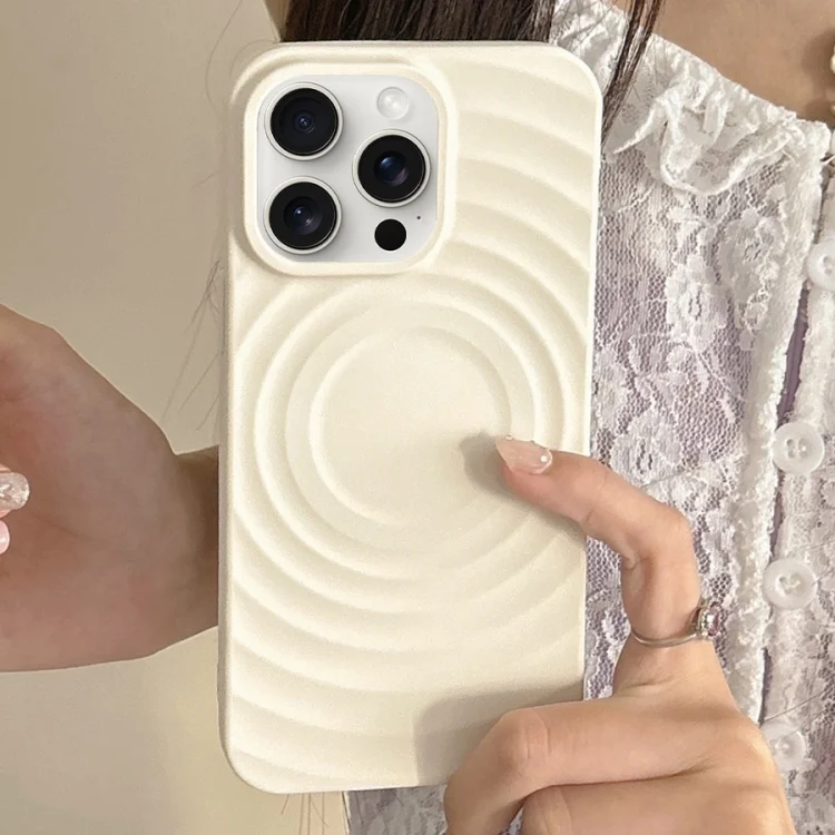 Frosted Wave Texture MagSafe Magnetic TPU Phone Case, For iPhone 16 Pro Max, For iPhone 16 Pro, For iPhone 16 Plus, For iPhone 16