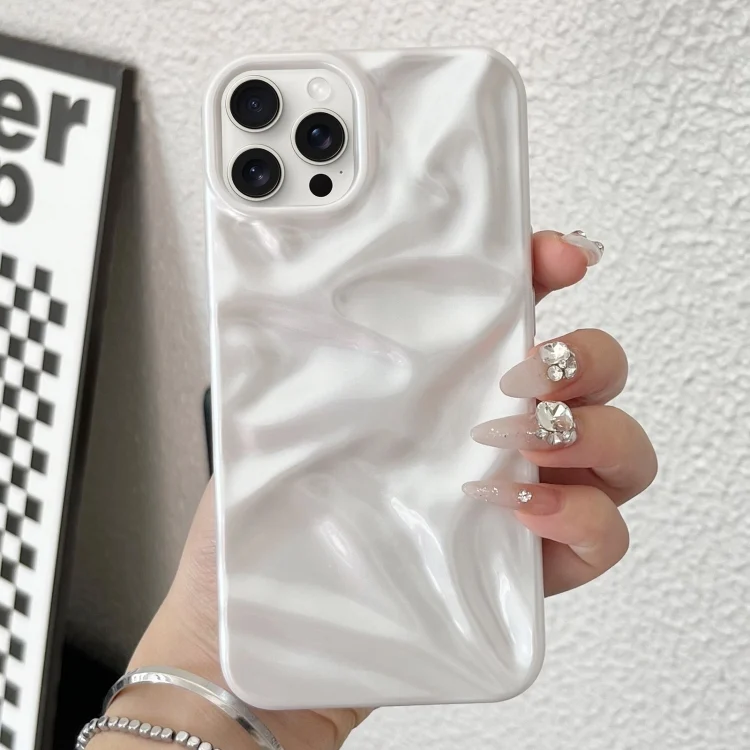 Water Ripple Electroplating Paint TPU Phone Case, For iPhone 15 Pro Max