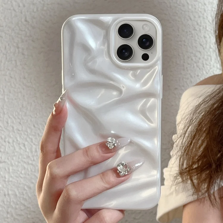 EDA007060502A_1.webp Water Ripple Electroplating Paint TPU Phone Case, For iPhone 15 Pro - Image 2
